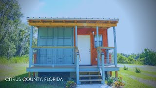 First Shipping Container Home Park in Citrus County Florida [upl. by Ayrad746]