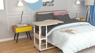 220 可移動電腦枱 80cm寬x40 電腦桌 餐邊台 床邊枱 Bedside Table 住宅送貨30 [upl. by Spalla35]