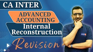 CA Inter  Advanced Accounting  Revision  Internal Reconstruction [upl. by Mcdonald]