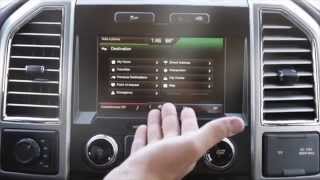 How To Use The Navigation in a 2015 Ford F150 [upl. by Mallin]