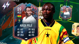 ABEDI PELÉ 89 HEROE REVIEW FIFA 22 ULTIMATE TEAM [upl. by Eintirb929]