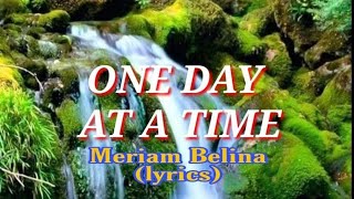 One Day At A Time Meriam Bellina Karaoke Rohani [upl. by Merlin693]