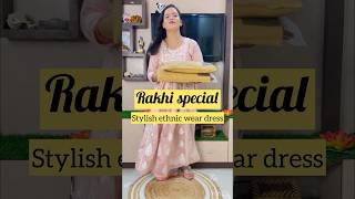 Rakhi special Beautiful dress 👗 Festival wear dress haul 👗 onlineshopping meeshokurtassethaul [upl. by Geraud]