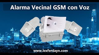 Alarma Vecinal con Identificador de Control por Voz y GSM [upl. by Noiramaj]