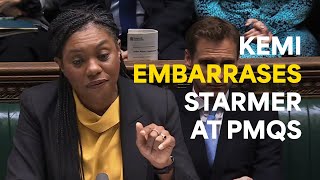 Keir Starmer RATTLED by Kemi Badenoch  PMQs [upl. by Warring]