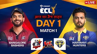 🔴 ECL Live  Bangalore Bashers vs Haryanvi Hunters Live  BB vs HH  Live Cricket Match Today [upl. by Kotta787]