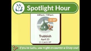 Pokemon GO News Spotlight Hour Tuesday April 23 6PM7PM Local time trubbish [upl. by Bonnell571]