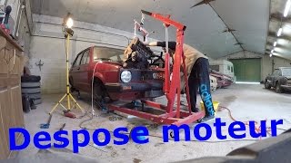 Restauration Golf 1  Dépose moteur  🔧2 [upl. by Justino942]