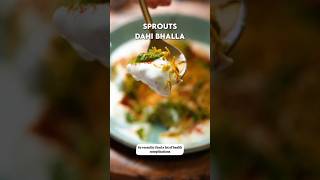 SPROUTS DAHI BHALLA CHAATarunavijay recipe easyrecipe food chaat indianfood streetfood [upl. by Kanya]