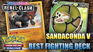 SANDACONDA COALOSSAL DECK IS REALLY GOOD  Rebel Clash Deck Pokemon TCG [upl. by Ainsworth]