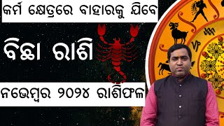 Bichha Rashi November 2024 l ବିଛା ରାଶି ନଭେମ୍ବର ୨୦୨୪ l Jyotirbid Gouranga Nayak [upl. by Alarick]