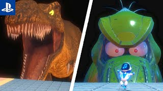 Astros Playroom PS5  TRex From PS1 Tech Demo 1 Final Boss [upl. by Alleahcim]