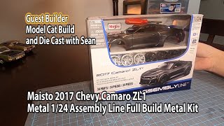 MCB014 Maisto Metal 124 2017 Chevrolet Camaro ZL1 Full Build [upl. by Anceline141]