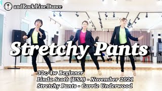 Stretchy Pants Line DanceBeginner  Demo  앤드락라인댄스  민라인댄스코리아고양일산지부 [upl. by Dib]