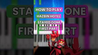 Hazbin Hotel  Stayed Gone  Piano Tutorial shorts [upl. by Anisah]