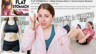 I Tried Lily Sabris Flat Stomach in 1 Week Challenge amp Here are My REALISTIC Results [upl. by Phaedra]