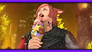 Graha Tia LOVINGLY Devours Ice Cream  FFXIV [upl. by Schiff]