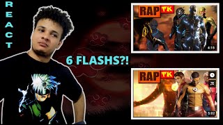 REACT 2 EM 1 Rap dos Velocistas 1The Flash  Flash Kid Flash e Jay  Rap dos Velocistas 2 [upl. by Oizirbaf411]