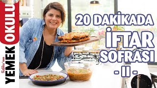 Akşam Yemeği Menüsü İçin Pratik Tarifler  Tutmaç Çorbası Köfte Ramazan Pidesi Gavurdağı Salatası [upl. by Haibot738]