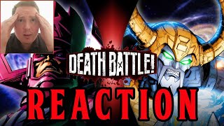 THE END IS HERE  Galactus VS Unicron DEATH BATTLE Reaction [upl. by Lyndsie462]