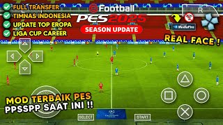 Sampai Gak Percaya Kalo Ini PES PPSSPP🔥 Grafis Gameplay Real Face Parah  eFootball PES 2025 PSP [upl. by Aerdnaxela]