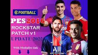 PES 2016 Rockstar Patch Installation [upl. by Huba]