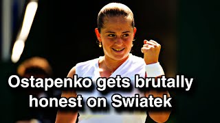 Jelena Ostapenko gets brutally honest on if she was surprised by Iga Swiatek exit ostapenko [upl. by Aniroz]