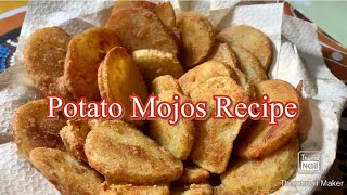 Homemade Potato Mojos Recipe Simple evening snack😋 [upl. by Lorou]