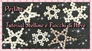 Tutorial Stelline e Fiocchi di Neve con le perline FACILE  laEliZ [upl. by Ketchum]