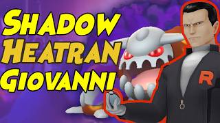 First Look at How to Beat Giovanni SHADOW HEATRAN Team in Pokemon GO Below 1500cp [upl. by Phelia]