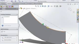 Dimensioning Flat Pattern of a Cone [upl. by Nalek973]