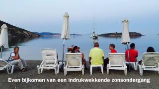 Zonsondergang op Patmos tijdens de Blue Cruise met SWS Sailing Griekse Dodekanesos eilanden noord [upl. by Norita591]