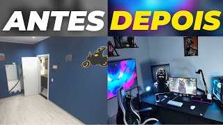 De quarto SEM GRAÇA a quarto GAMER IRADO Como transformei meu cantinho em um paraíso dos jogos [upl. by Ratib320]