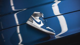 Air Jordan 1 Retro High OG quotTrue Bluequot Review amp OnFeet [upl. by Thorbert541]