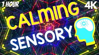 Autism Calming Sensory Music Relaxing Neon Visuals [upl. by Attennaj]