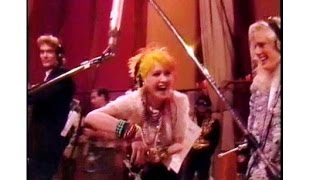 Funny 80s Cyndi Lauper moment rehearsing quotWe are the Worldquot rare [upl. by Irmine526]