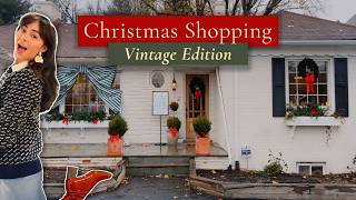 Christmas gift shopping at the CUTEST vintage shop Ho ho ho to us all [upl. by Eicak]