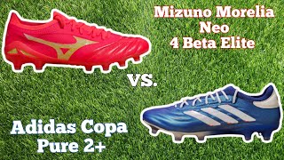 Mizuno Morelia Neo IV Beta Elite or Adidas Copa Pure 2  Which One [upl. by Aydni]