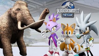 Jurassic World The Game Sonic Forces Speed battle blaze Tails Silver Mammoth [upl. by Bax]