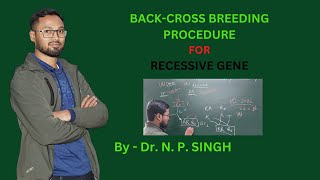 BACKCROSS breeding for Recessive gene [upl. by Ennovehs]