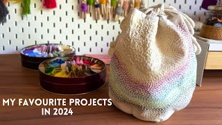 My favourite stitching projects in 2024 A year of reusing repurposing and upcycling [upl. by Asirem528]