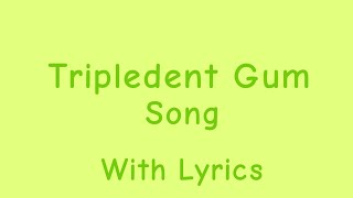 Tripledent Gum Song Lyrics [upl. by Oakley626]