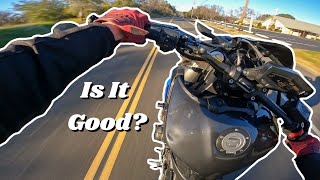 Can You Wheelie an Fz09 Well [upl. by Ayikat620]