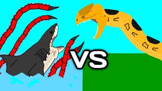 Piranhaconda vs Sharktopus  AUTO RPG Anything [upl. by Licko]