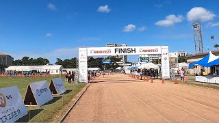 第37回 NAHAマラソン サブスリーの風景（NAHA marathon） スタート最前列の様子とゴールの歓声。NAHA 那覇マラソン [upl. by Nosreip]