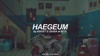 HAEGEUM  Agust D  Suga BTS  방탄소년단 English Lyrics [upl. by Leay]