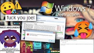 Windows 7 Destruction  Vinesauce parody [upl. by Yentuoc722]