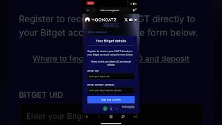 Claim your moongate token directly to bitget [upl. by Vinia241]