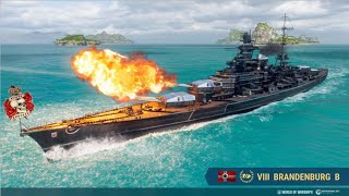 WOWS GERMAN BATTLESHIP BRANDENBURG B OPERATIONS [upl. by Darreg]