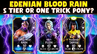 MK Mobile Best Edenian Blood Rain Team The Lightning MELTS EVERYONE But Is He Worth It [upl. by Ambrogino]